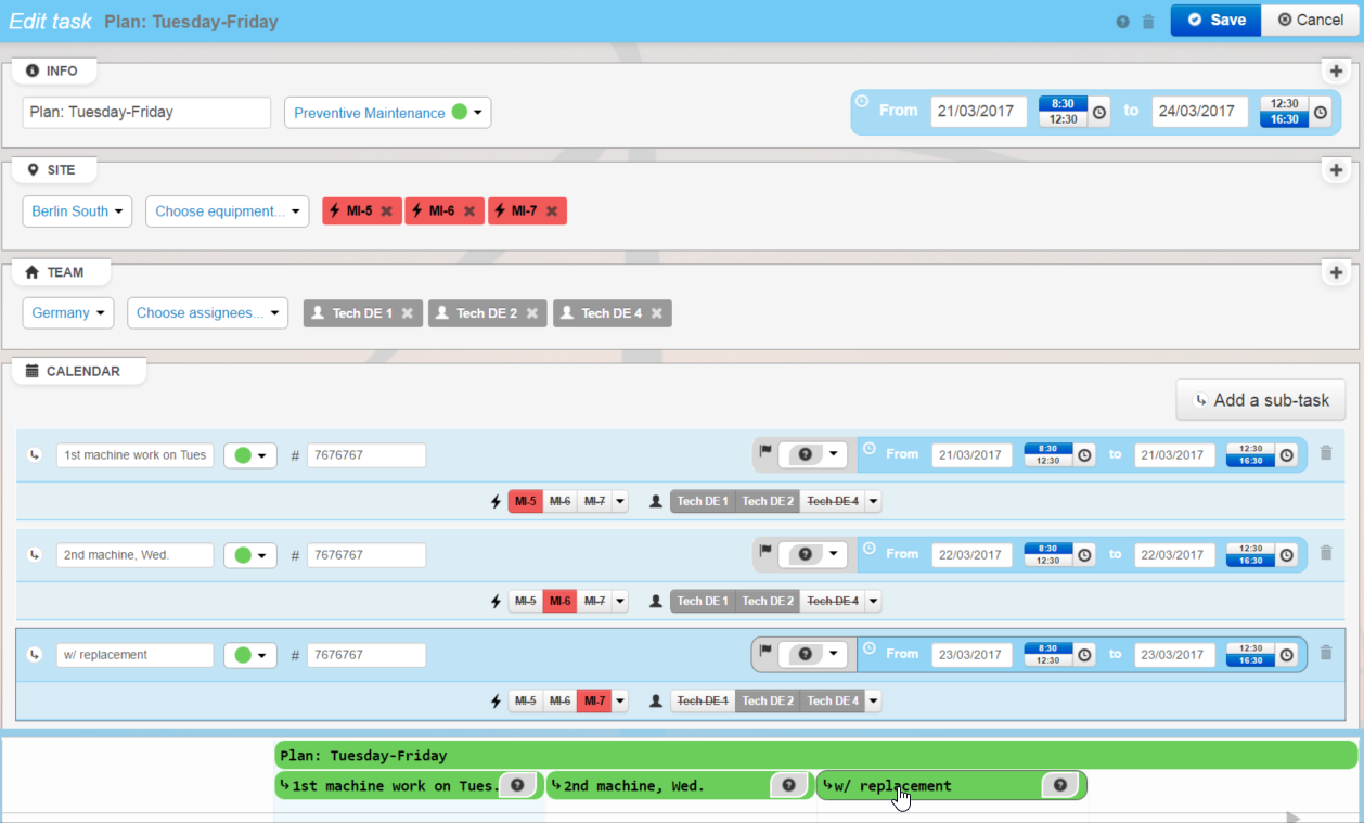 Sub-tasks