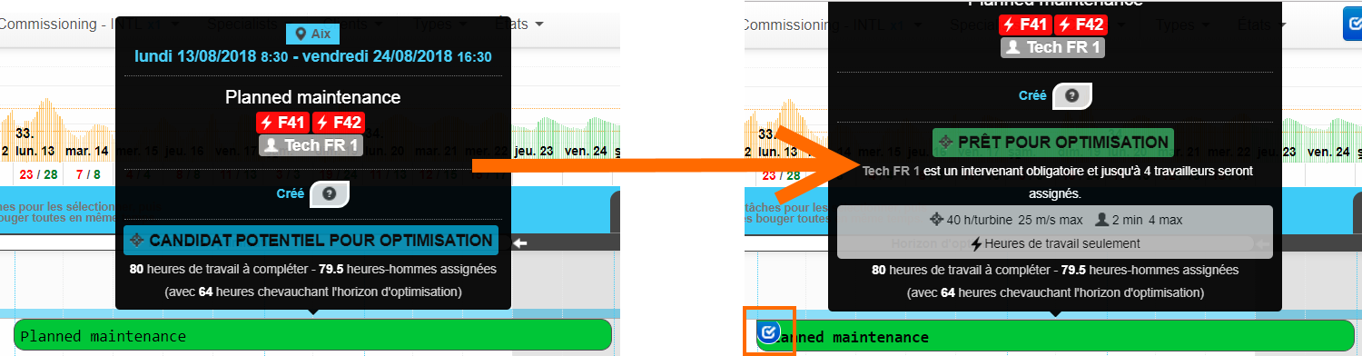 Optimisateur : sélectionner des candidats pour optimisation.